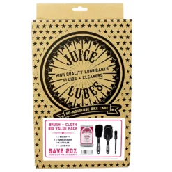 JUICE LUBES Mixed Bundle, 3 X Brush & Cloth Pack