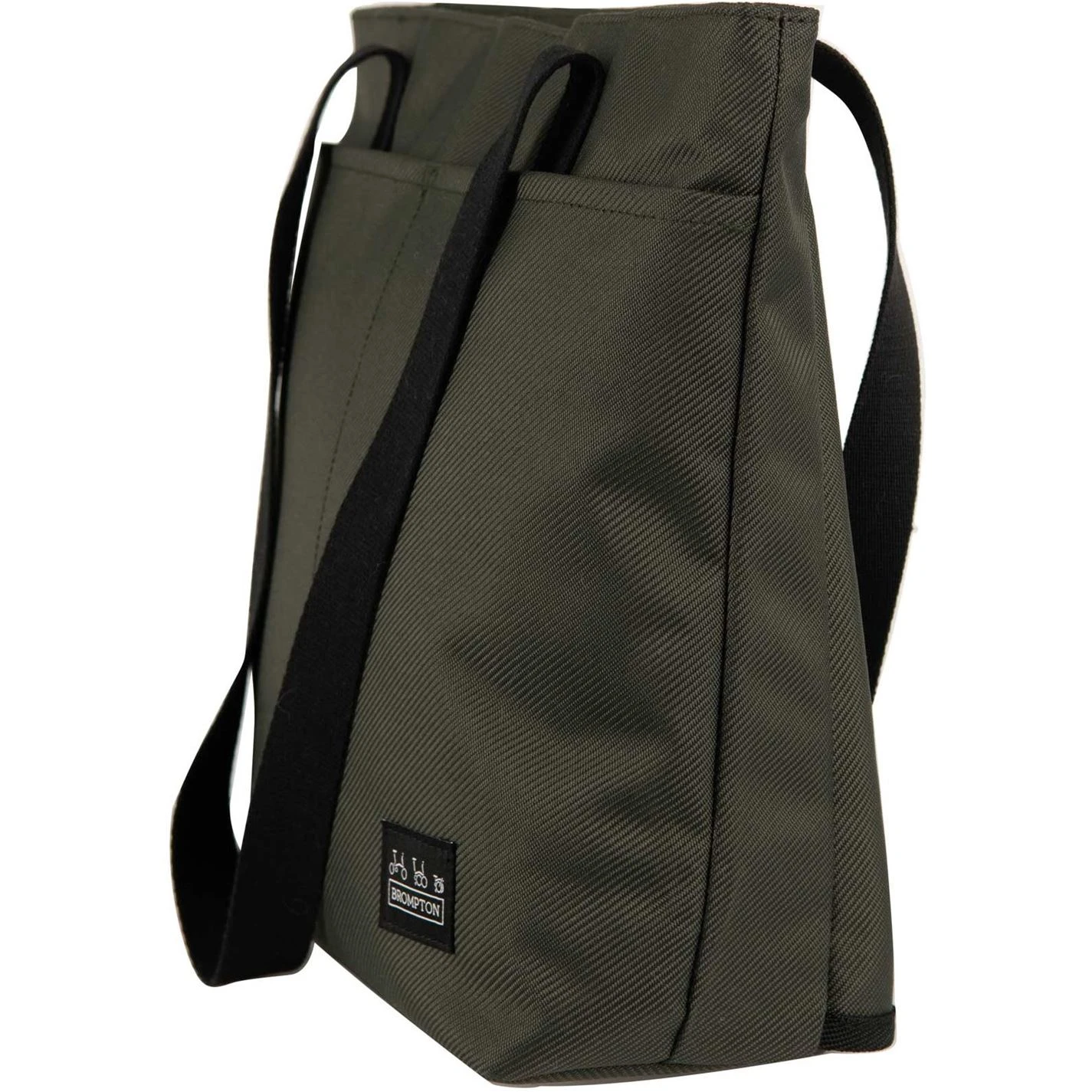 Brompton Borough Tote Bag, Small, Olive With Frame - Image 3