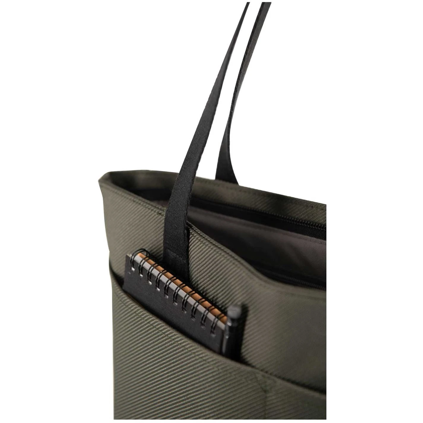 Brompton Borough Tote Bag, Small, Olive With Frame - Image 5